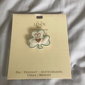 Lenox shamrock pin